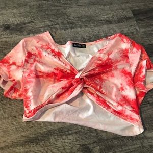tie dye size s crop top